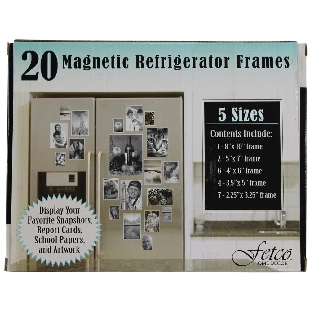 Fetco 20 Magnetic Refrigerator Frames Multi-Size Set New in Box